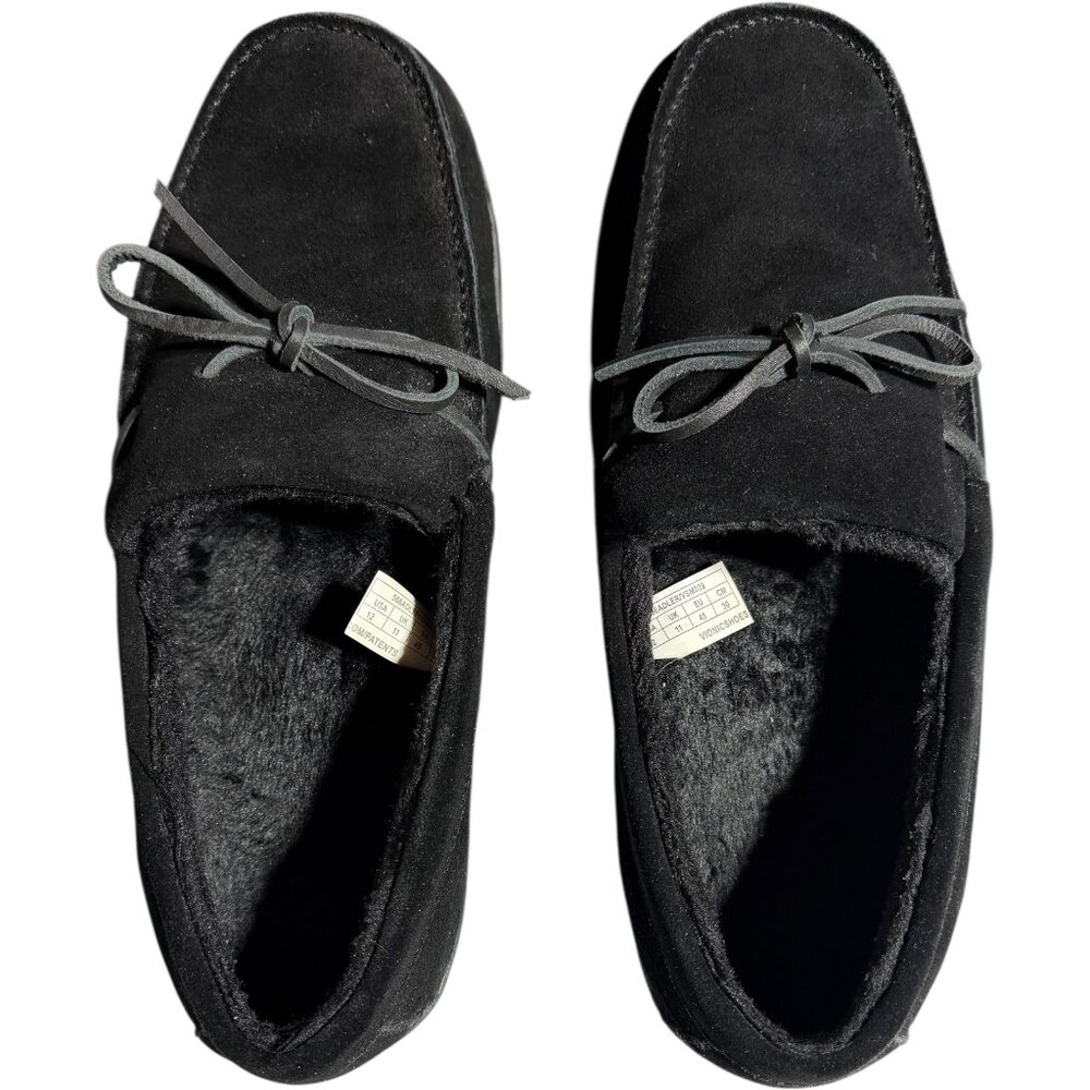 Vionic Irving Adler Men's Black Suede Moccasin Shoes Size 12 NIB Slippers - Picture 7 of 8
